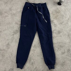Figs high waisted joggers navy blue size xs